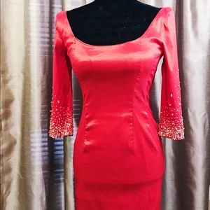 Mac Duggal Women’s Dress Short Sequins Beads Party HOCO Pageant 4 but like a 2